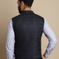 Even Apparels Men's Blue Waistcoat with Notched Lapel | Swadesiicart