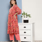 InWeave Women's Camellia V Neck Kurta Set - Swadesiicart