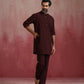 trueBrowns Men's Cola Cotton Mandarin Collar Kurta Co-ord set - Swadesiicart