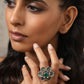 trueBrowns Silver Gold Tone Petal Ring | Swadesiicart