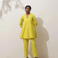 trueBrowns Lime Cotton Linen Co-Ord Set - Swadesiicart