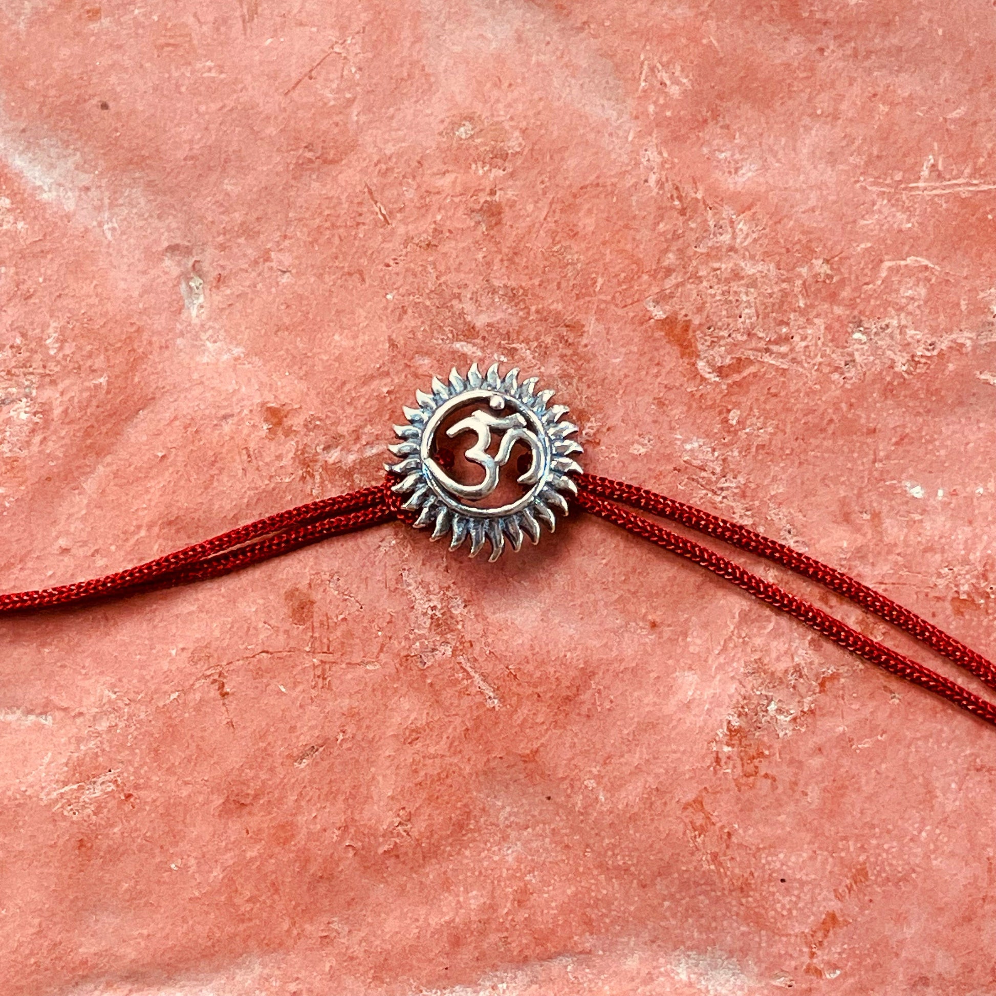 trueBrowns Sterling Silver Om Thread Rakhi | Swadesiicart