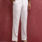 trueBrowns Men's White Cotton Twill Pants | Swadesiicart