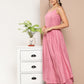 InWeave Women's Light Pink Ray Strappy Kurta Set With Printed Cotton Dupatta - Swadesiicart