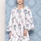 InWeave Women's White Floral Paisley Print Short Dress - Swadesiicart