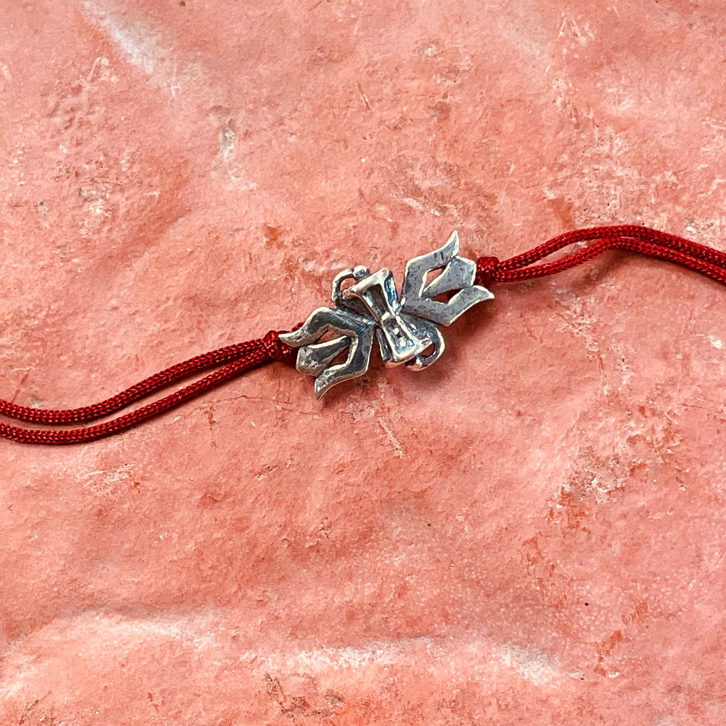 trueBrowns 925 Sterling Silver Lord Shiva Trishul Thread Rakhi | Swadesiicart
