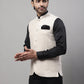Even Apparels Men's Cream Pure Wool Nehru Jacket | Swadesiicart