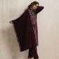 trueBrowns Purple Velvet Geometric Embroidered Kurta Pant Dupatta Set | Swadesiicart