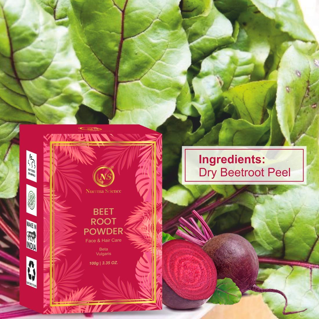 Nuerma Science Beetroot Powder 100% Organic | Swadesiicart