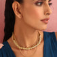trueBrowns Brass Rose Layererd Necklace | Swadesiicart