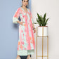 Ahalyaa Women Floral Printed Pleated Gotta Patti Kurta With Palazzos | Swadesiicart