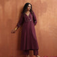 trueBrowns Maroon Straight Kurta Set | Swadesiicart