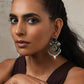 trueBrowns Silver Tone Handpainted Earrings | Swadesiicart