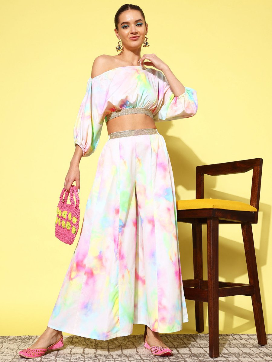 Ahalyaa Women Dyed Co-Ords - Swadesiicart