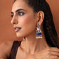 trueBrowns Silver Tone Bird Earrings - Swadesiicart
