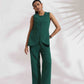 trueBrowns Green Cotton Co-ord Set - Swadesiicart