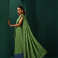 trueBrowns Green Muslin Silk Ready to Wear Saree | Swadesiicart