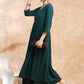 InWeave Women's Forest Green Chikankari Long Anarkali Kurta Sharara Set - Swadesiicart