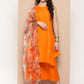 InWeave Women's Tangy Orange Short Pallazo Set W Green Or Dupatta - Swadesiicart