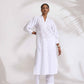 trueBrowns trueBrown White Cotton Schiffli Kurta Set | Swadesiicart