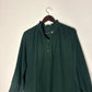 trueBrowns Dark Green Cotton Dobby Long Top | Swadesiicart