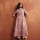 trueBrowns Pink Flared Anarkali Kurta Set | Swadesiicart