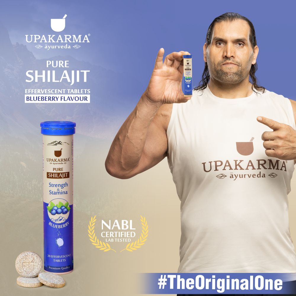 Upakarma Ayurveda Pure Sj Effervescent Tablets - Blueberry | Swadesiicart