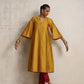 trueBrowns Gold Silk Kurta Set | Swadesiicart