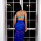 Noroke Silk Ultramarine Silk Sarong - Blue | Swadesiicart