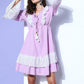 InWeave Women's Mauve Lacy Short Dress - Swadesiicart
