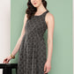 InWeave Women's Black Bandhej Print Raisa Back Detial Long Coords Set - Swadesiicart