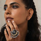 trueBrowns Silver Gold Tone Stone Ring | Swadesiicart