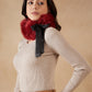 InWeave Women's Bright Rust Fur Neckpiece - Swadesiicart