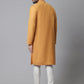 Even Apparels Yellow Solid Kurta With Band Collar | Swadesiicart