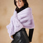 InWeave Women's Mauve Fur Cape - Swadesiicart