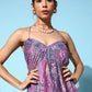 InWeave Women's Pink Paisley Print Back Detail Long Dress - Swadesiicart