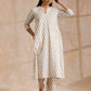 trueBrowns Multi Color Floral Booti Print Cotton Flared Kurta Pant Set | Swadesiicart