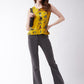 InWeave Quirky Sleeveless Top - Swadesiicart