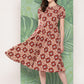 InWeave Women's Maroon Square Dress - Swadesiicart
