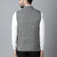 Even Apparels Men's Grey Pure Wool Nehru Jacket | Swadesiicart