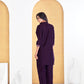 BulBul Deepti Chanderi Purple Co-Ord Set - Swadesiicart