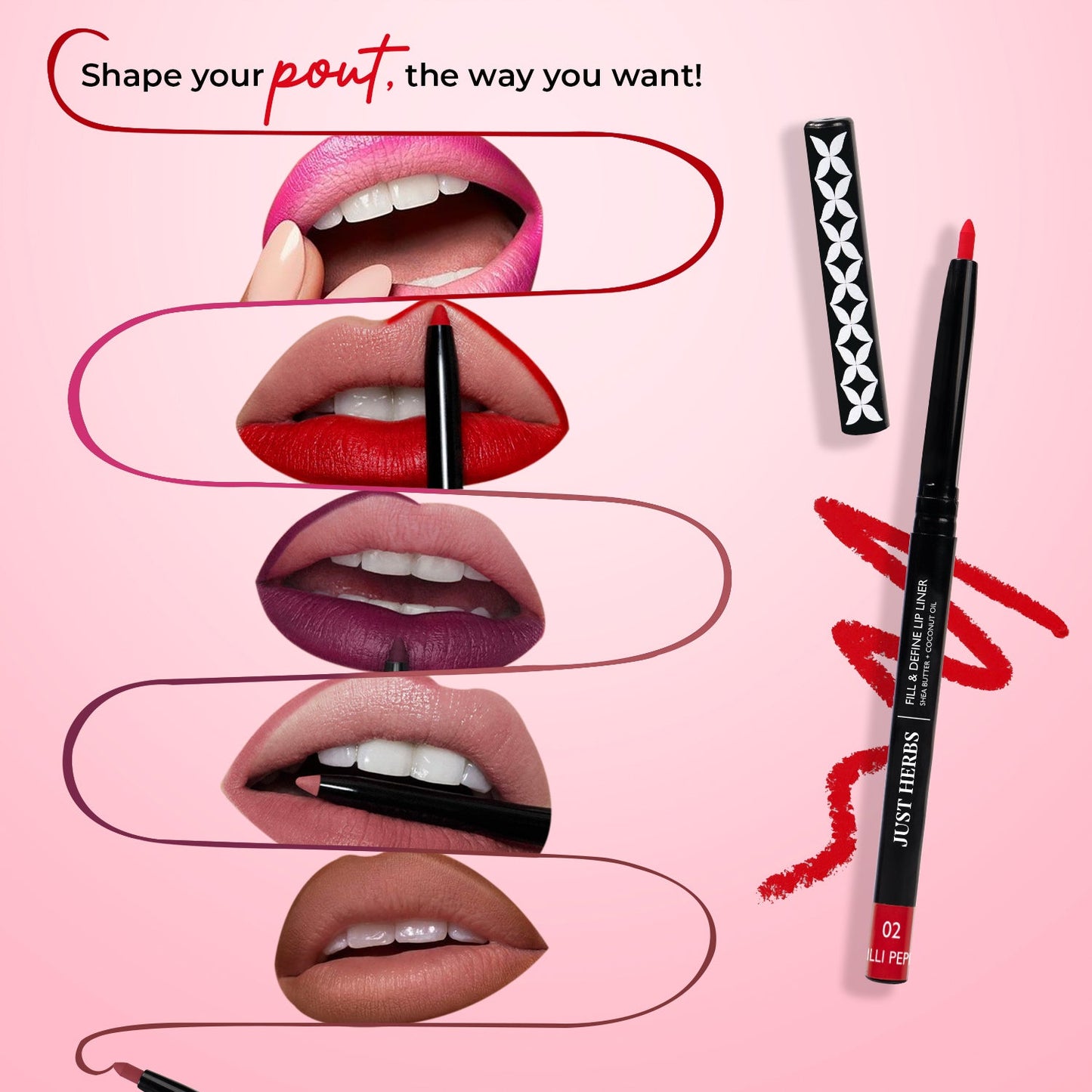 Fill & Define Lip Liner with Shea Butter and Coconut Oil (Copy)