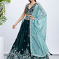 House of Panchhi Pink Net Cutdana, Sequins And Zarkan Embroidery Lehenga Choli & Dupatta | Swadesiicart