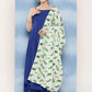 InWeave Women's Ink Blue Strappy Set W White Pink Lotus Cr Duptta - Swadesiicart