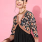 Ahalyaa Floral Printed Empire Midi Dress | Swadesiicart