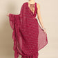 Ahalyaa Printed Ready To Wear Ruffles Saree | Swadesiicart