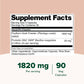 Psyllium Husk 1820mg with Probiotics (2 Billion CFU)