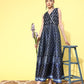Ahalyaa Floral Printed Maxi Ethnic Dress | Swadesiicart