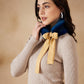 InWeave Women's Royal Blue Fur Neckpiece - Swadesiicart