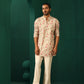 trueBrowns Men's Pink Floral Cotton Printed Co-ord Set - Swadesiicart